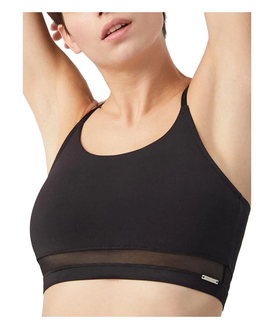 Ysabel Mora Crop Top has pull over styling and adjustable plush back straps allow for ease of fit. The scoop neck and wide underbust elastic adds a sporty feel to this modern, stlyish bralette. Perfect for everyday wear!