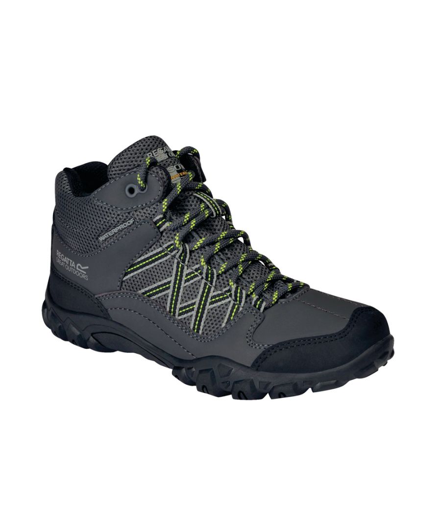 Image for Regatta Boys Edgepoint Mid Polyester Walking Boots