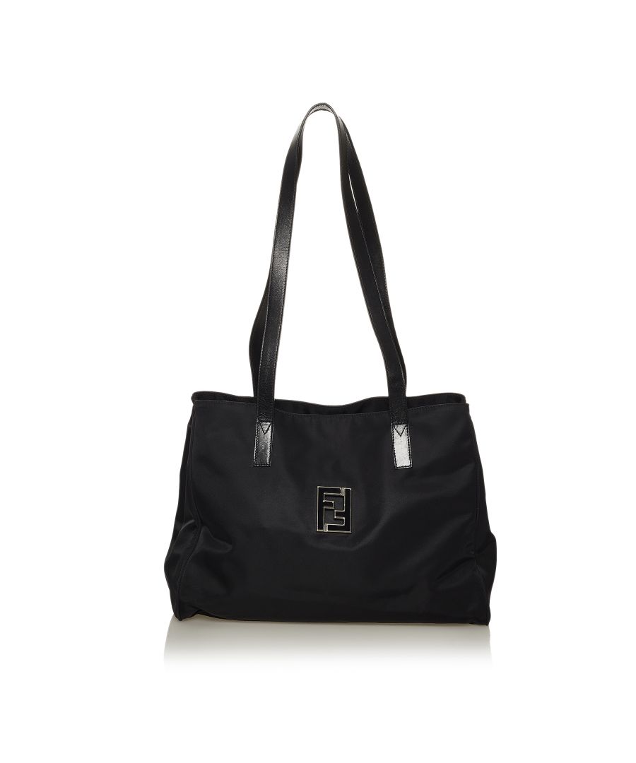 Fendi Pre-owned Womens Vintage Nylon Tote Bag Black - One Size