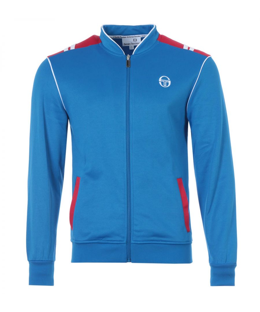 Image for Sergio Tacchini Sammy Track Top - Blue & Red