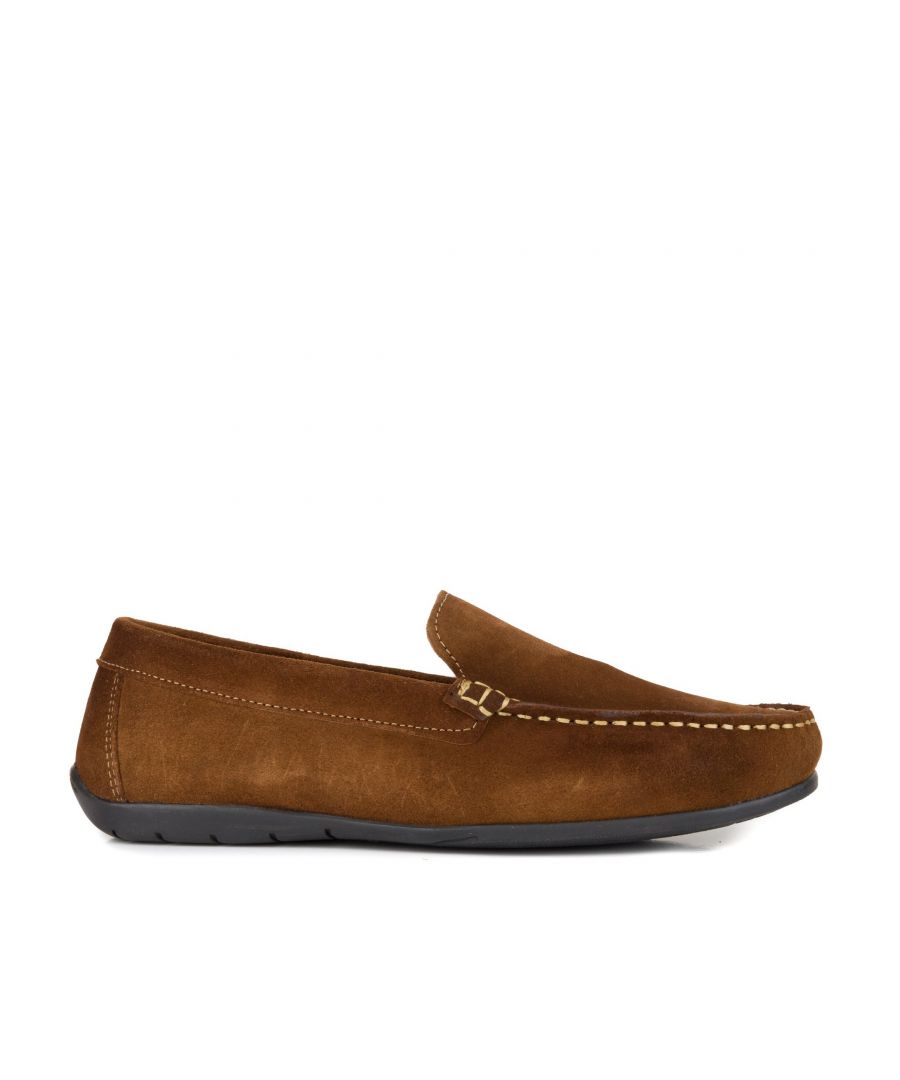 Image for OAK BROWN LEATHER MOCCASINS - Son Castellanisimos