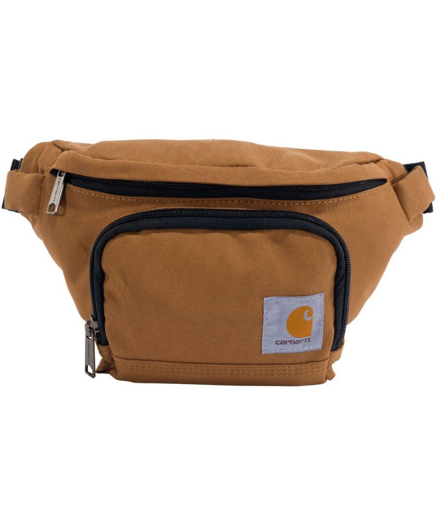 *Sizing Note* Carhartt are more generously sized, you may need to consider dropping down a size from your traditional workwear clothing. Zipper secured front compartment with key fob.