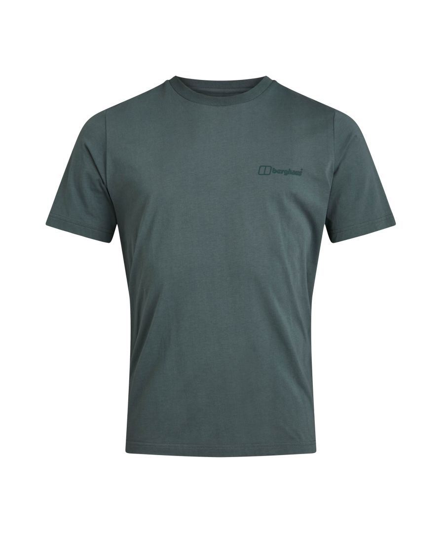 The Berghaus Organic Colour Logo Mens Short Sleeve T-Shirt is classic style for outdoor lovers.  Made with a classic crew neckline with short sleeves for movement.  Soft cotton fabric for all day comfort.  Finished off with a Berghaus colour logo added to chest.  Made with 100% organic cotton.