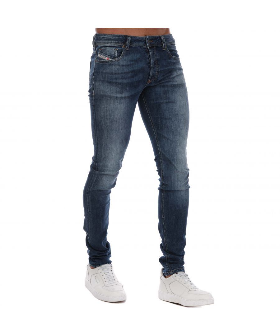 Diesel D-FINING jeans met taps toelopende pijpen voor heren, denim