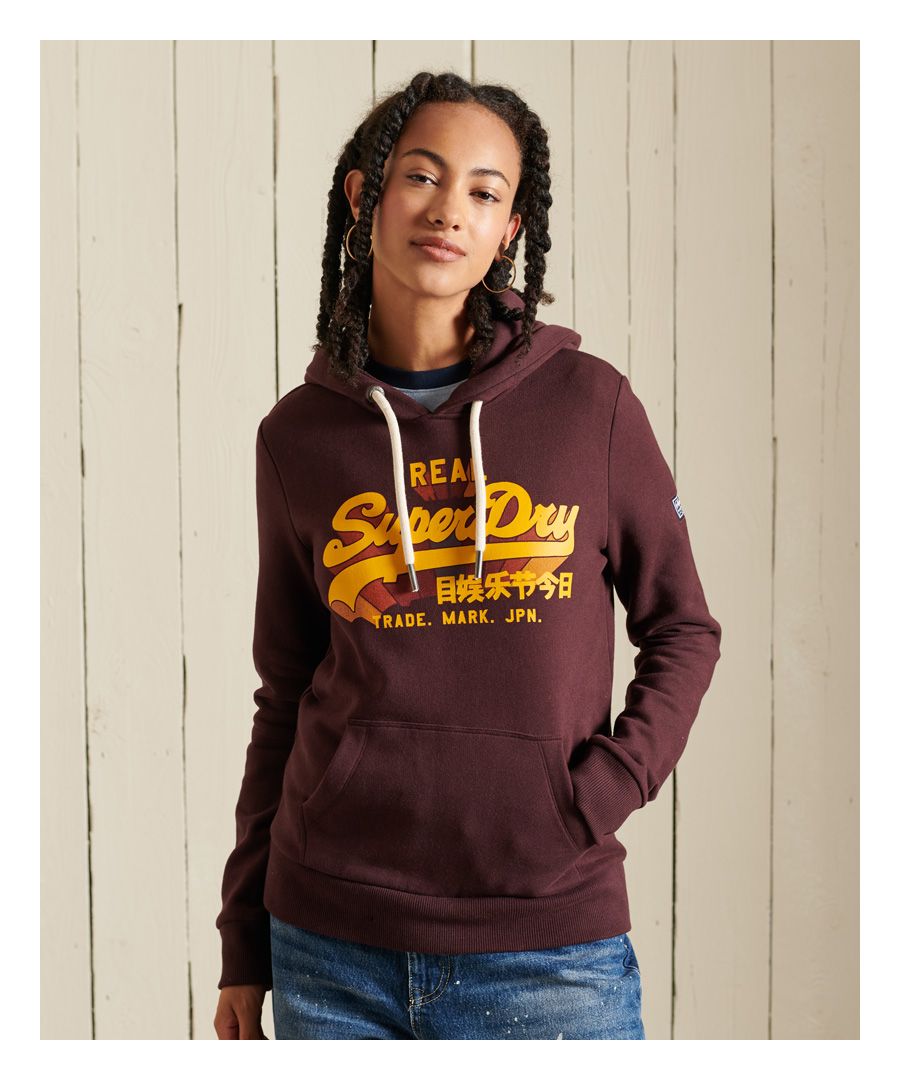 Brighten up your life with our Vintage Logo Rainbow Hoodie. As comfortable as ever, now with pops of colour so you radiate wherever you go.Relaxed fit – the classic Superdry fit. Not too slim, not too loose, just right. Go for your normal size.Drawcord hoodTextured print logoLarge front pocketRibbed cuffs and hemBrushed liningSignature Superdry logo patch