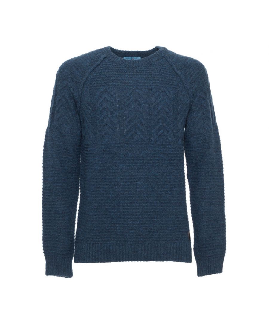 Collection: Fall/Winter   Gender: Man   Type: Sweater   Sleeves: long   Neckline: round   Material: other fibres 65%, wool 30%, polyamide 5%   Pattern: solid colour   Washing: wash at 30° C   Model height, cm: 185   Model wears a size: L   Hems: ribbed   Details: visible logo