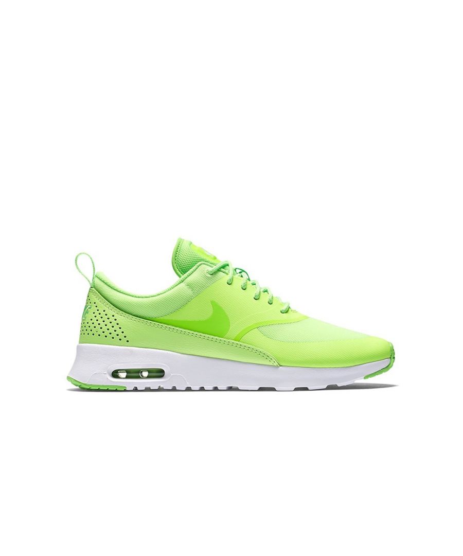Nike Air Max Thea Lace Up Green Synthetic Womens Trainers 599409 306
