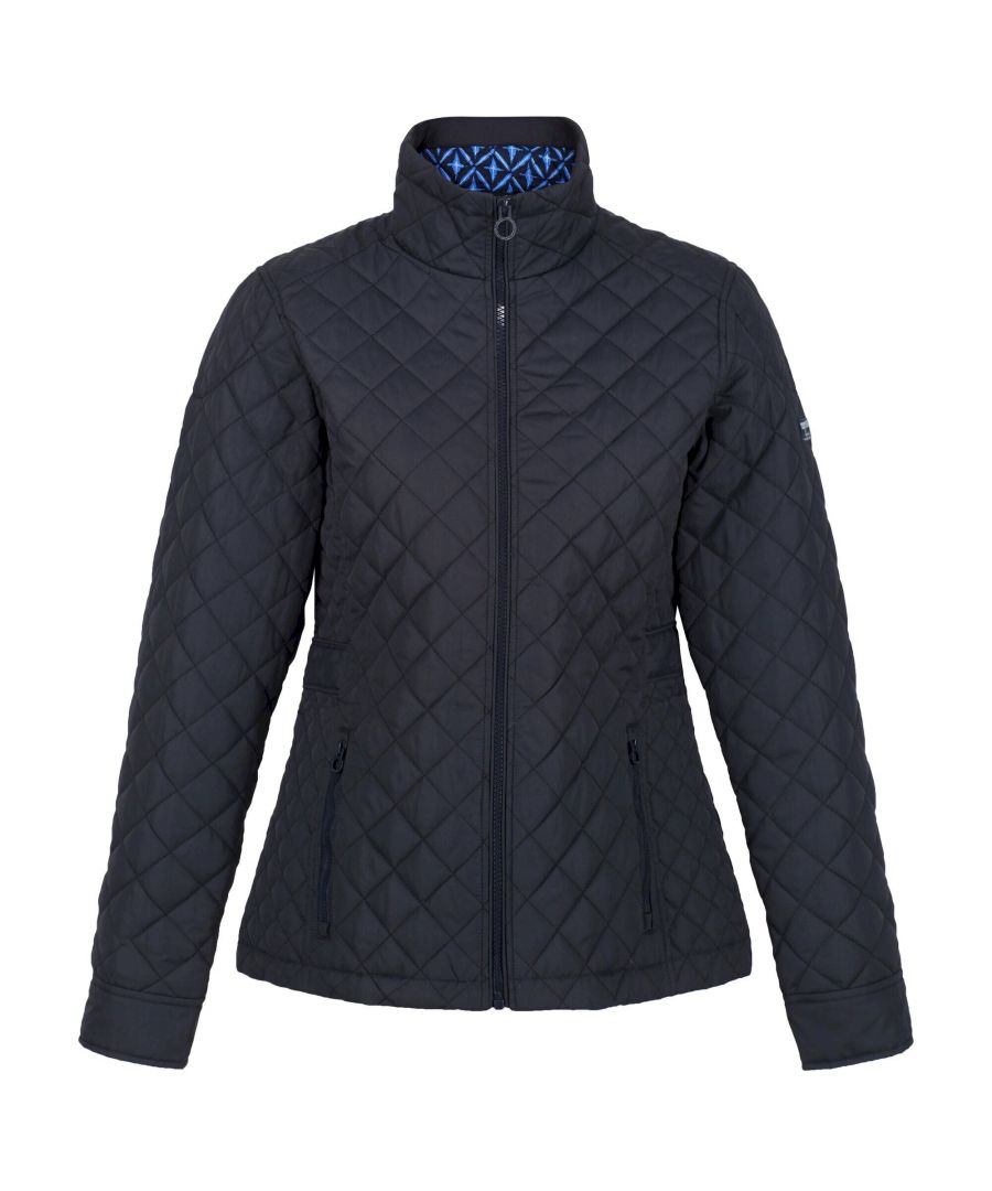 Image for Regatta Womens/Ladies Charleigh Quilted Insulated Jacket (Navy Tile)