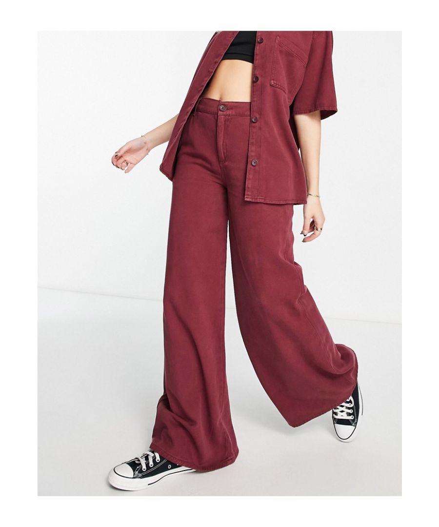Trousers & Leggings by ASOS DESIGN Part of a co-ord set Shirts sold separately Regular rise Belt loops Functional pockets Dad fit Sold by Asos