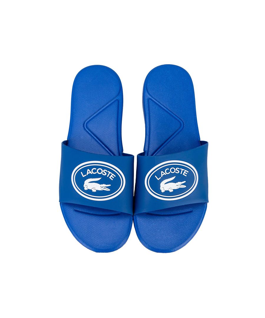 Image for Boy's Lacoste Junior L.30 Slide Sandal in Blue