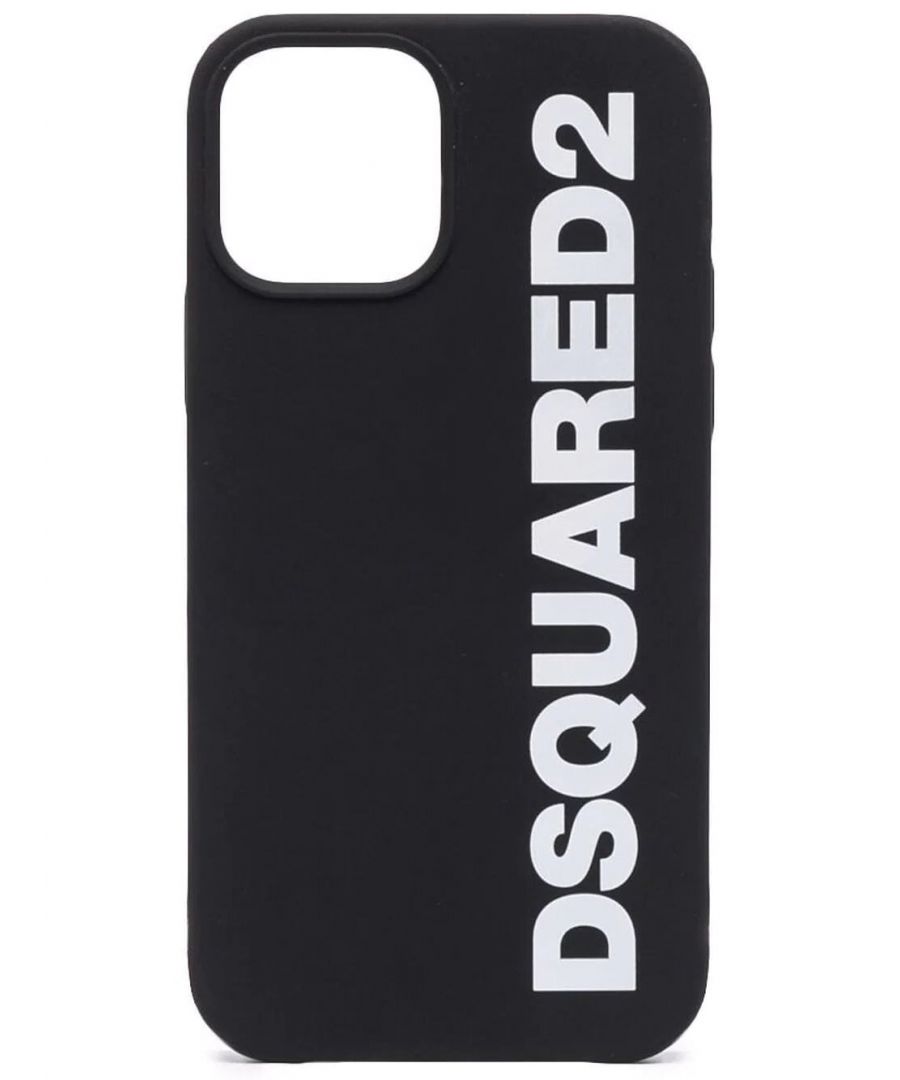 Extend your impeccable streetwear style to your accessories. This Dsquared2 iPhone 13 Pro Max case, with a logo print to the front, has your phone covered. Answer your calling.\n\n\n\niPhone 13 Pro Max compatible\nblack/white\nlogo print to the front\ntwo-tone design