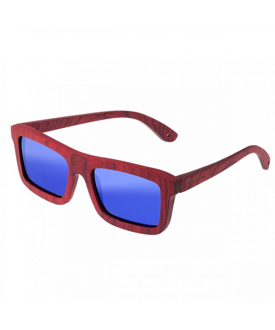 spectrum unisex clark wood polarized sunglasses - blue - one size