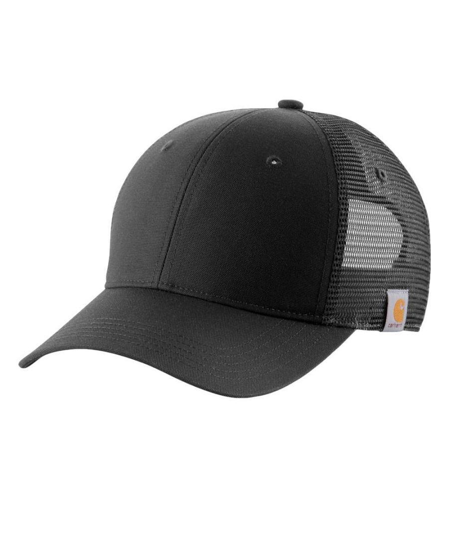 Carhartt Force sweatband that fights odors and FastDry technology that wicks away sweat for comfort. Structured, medium-profile cap with pre-curved visor. Adjustable fitwith plastic closure. Carhartt label sewn on side.