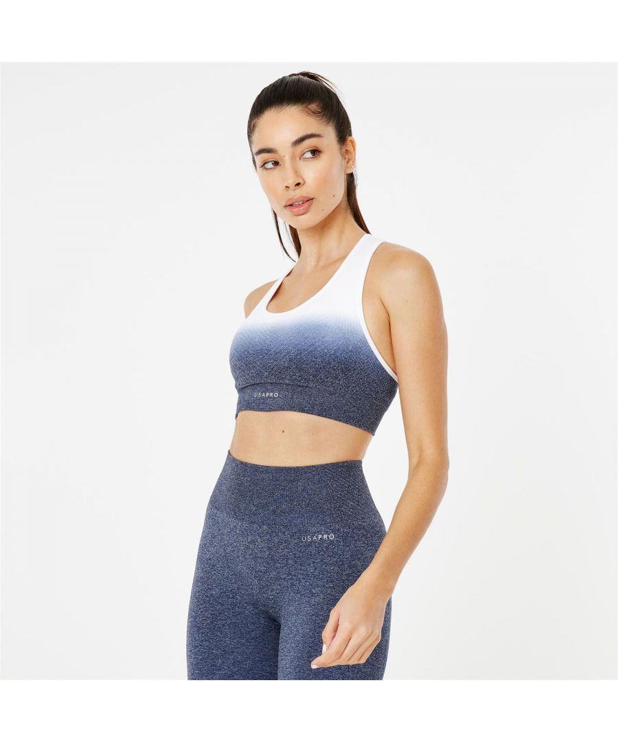 Image for USA Pro Womens Seamless Ombre Sports Bra