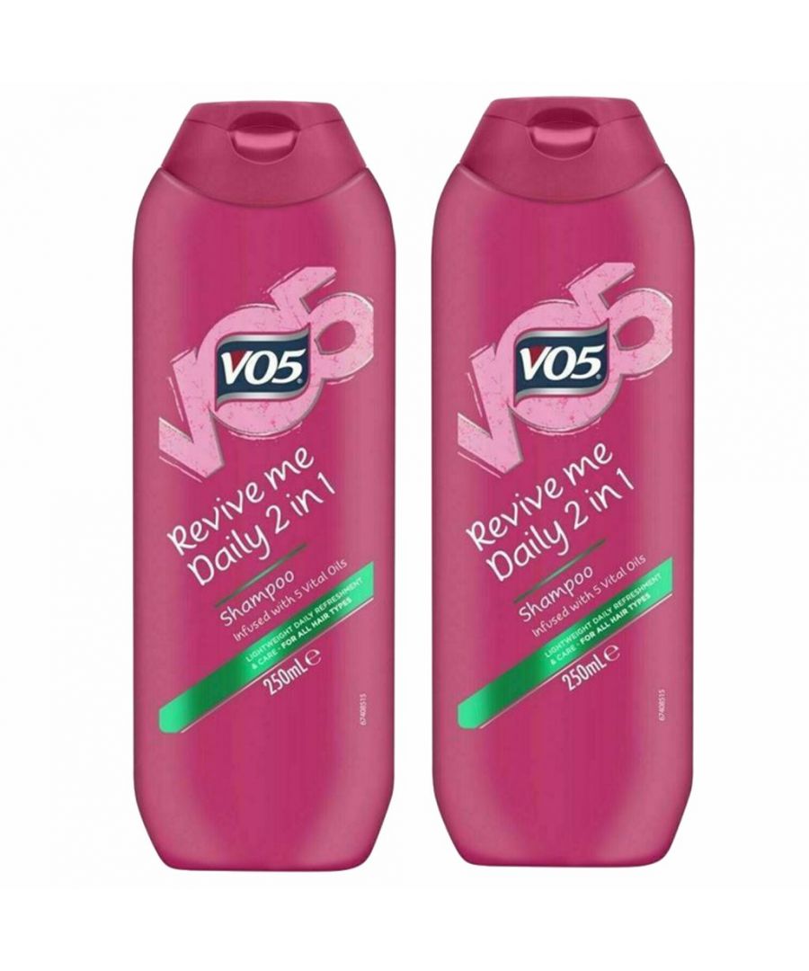 Image for VO5 Revive Me Daily 2in1 Shampoo 2 x 250ml