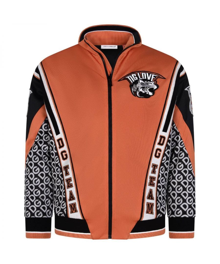 Dolce & Gabbana Boys Navy Tiger Track Jacket