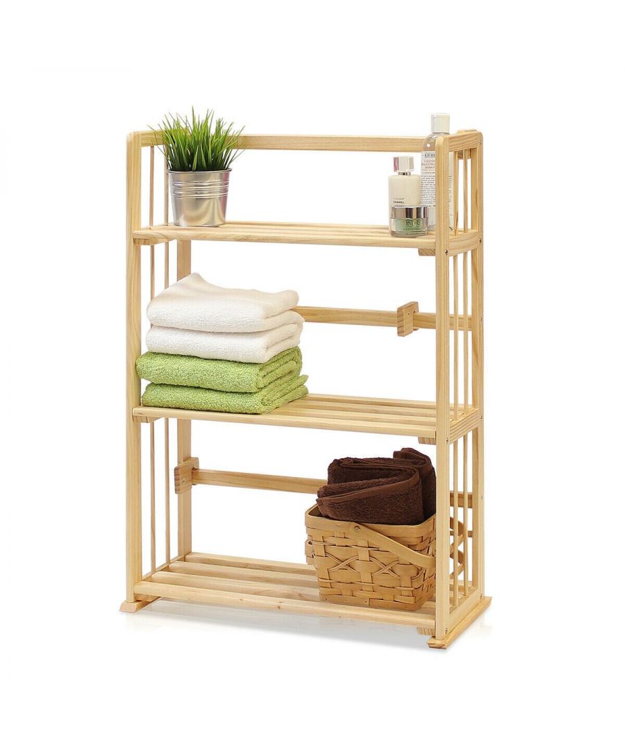 - Furinno Pine Home Living Storage and Organization Series: Solid Pine Wood Shelf .\n- Unique Structure: Open display rack, shelves provide easy storage and display for decorative and home living accessories. \n- Easy Assembly  with reference to the assembly instruction, this unit can be assembled in as short as 30 minutes.\n- Designed to meet the demand of low cost but durable and efficient furniture.\n- Made from 100-Percent imported pine wood with high durability and without harsh chemicals.\n- All the products are produced 100-percent in China . Care instructions wipe clean with clean damp cloth. Avoid using harsh chemicals.