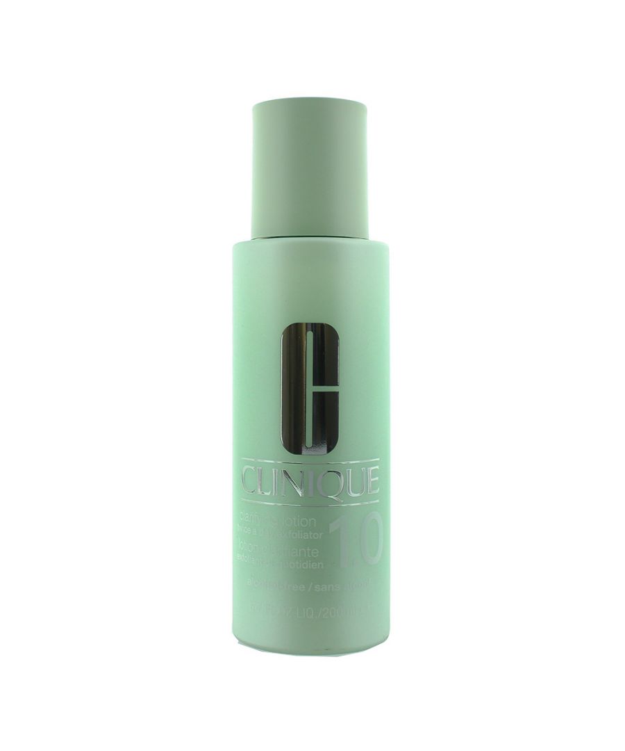 The Clinique 1.0 Alcohol Free Clarifying Lotion has been designed for very dry skin and works as an exfoliator. The lotion, developed by Dermatologist, is gentle, refreshing, and helps remove grime, dulling flakes and clearer skin.