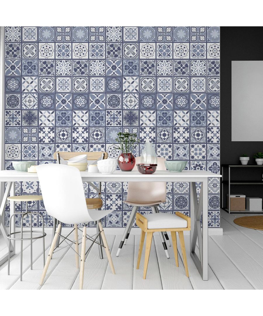 - These stunning tile stickers will give your home a whole new look.\n- Delicate design merges with muted colours to create a piece that offers lovely composition without drawing away from the theme of the room.\n- All you need to so to apply these stickers is peel and stick onto any clean, flat surface.\n- Celebrate your space with decor that celebrates the peace and tranquility of life with these beautiful tile stickers!\n- Package Contains:  12 pieces of stickers 20 x 20 cm, Coverage area: 0.48m2