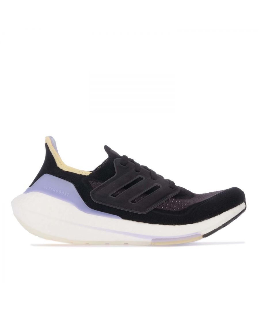 adidas Womenss Ultraboost 21 Running Shoes in Black Textile - Size UK 7.5