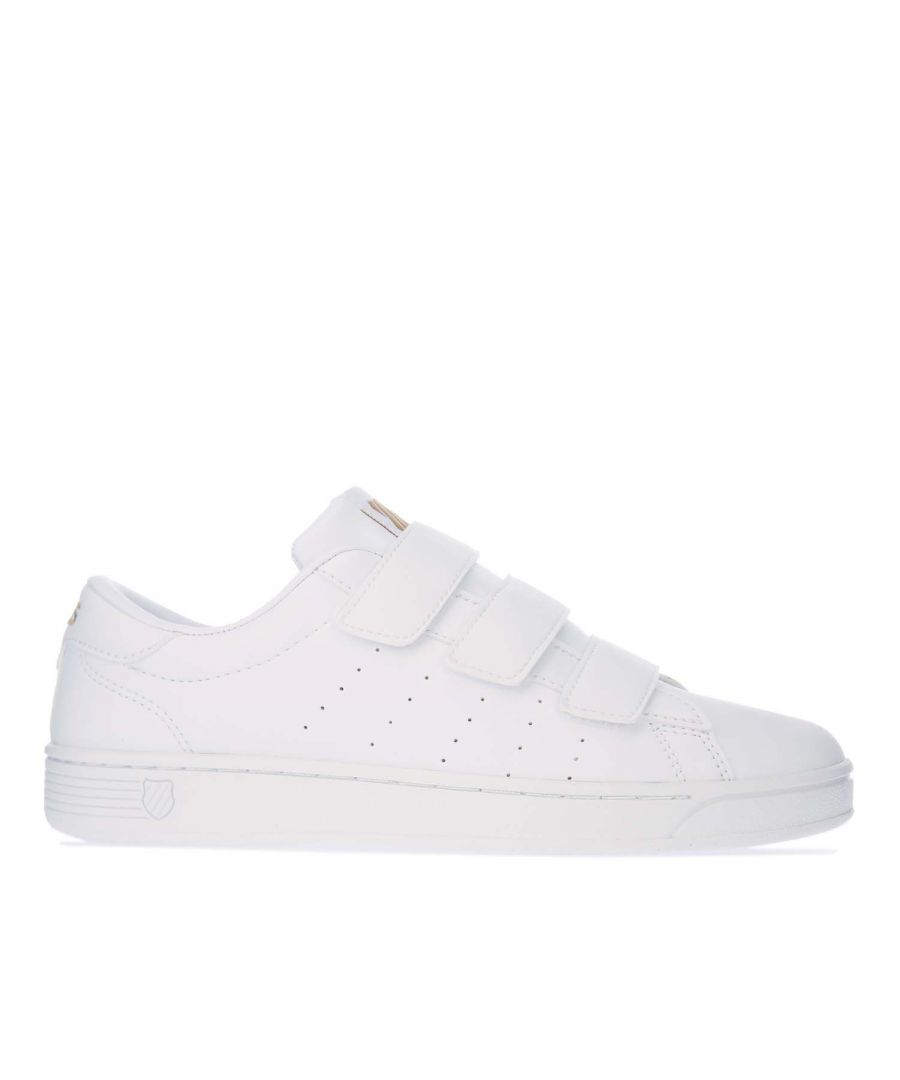 Women's K-Swiss Clean Court 3-Strap S CMF Trainers in White