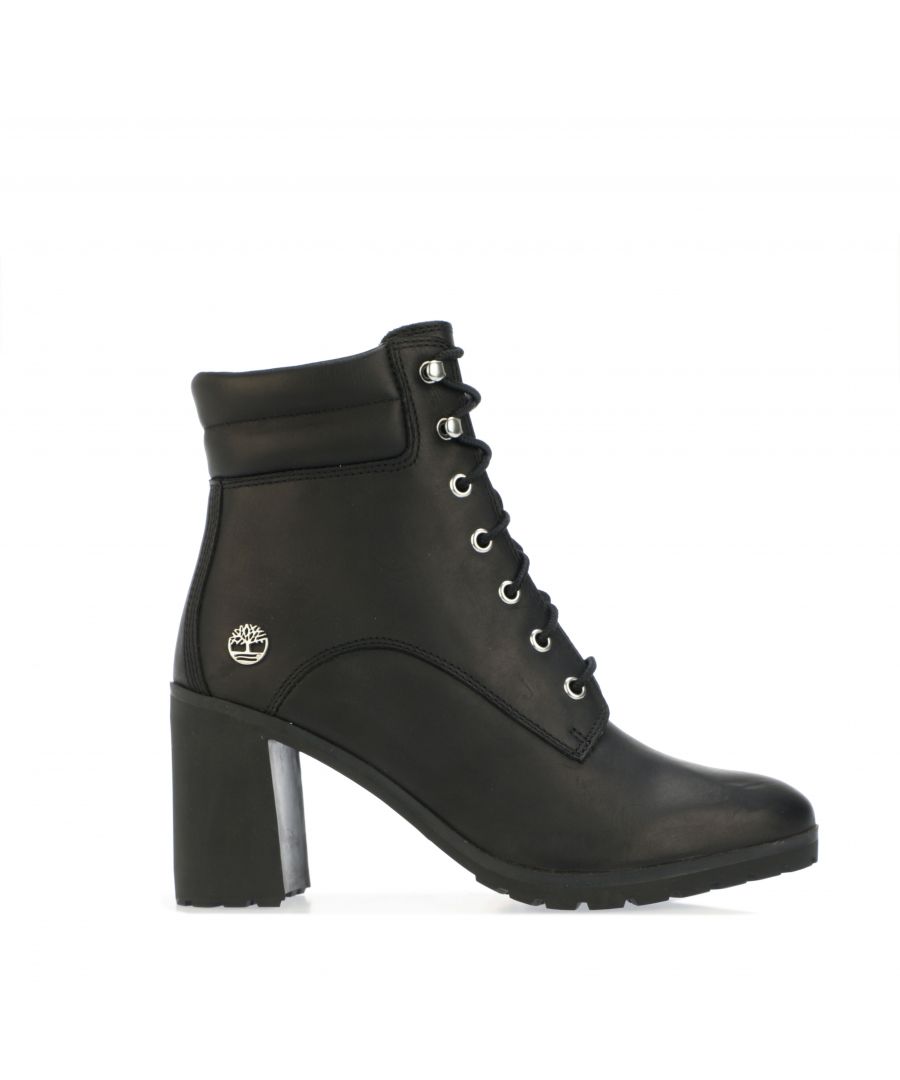 Timberland Allington 6 Inch boots met veters voor dames, zwart