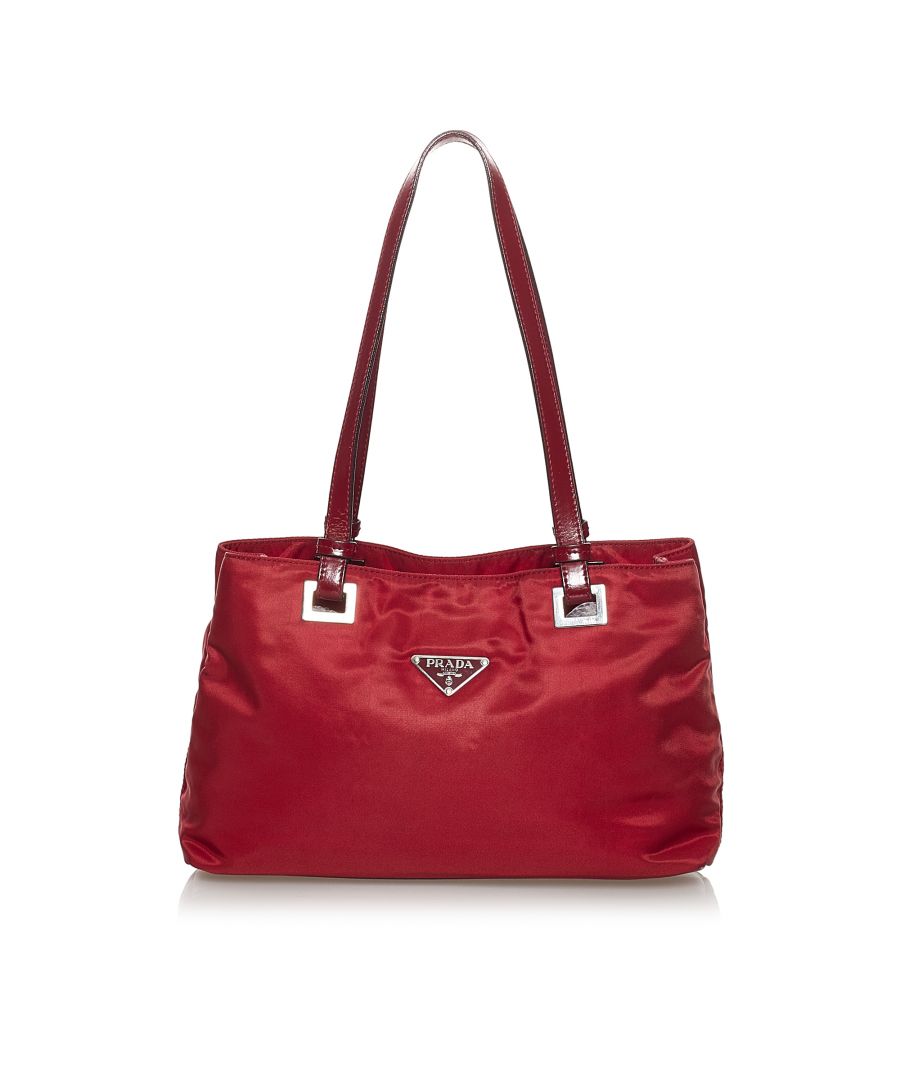 Image for Vintage Prada Tessuto Handbag Red