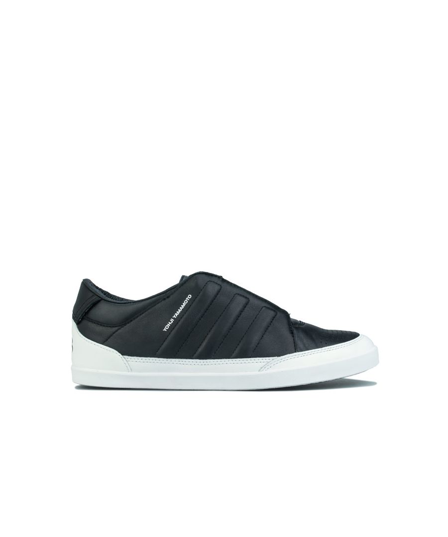 Y-3 Mens Honja Low Trainers in Black Leather - Size 8