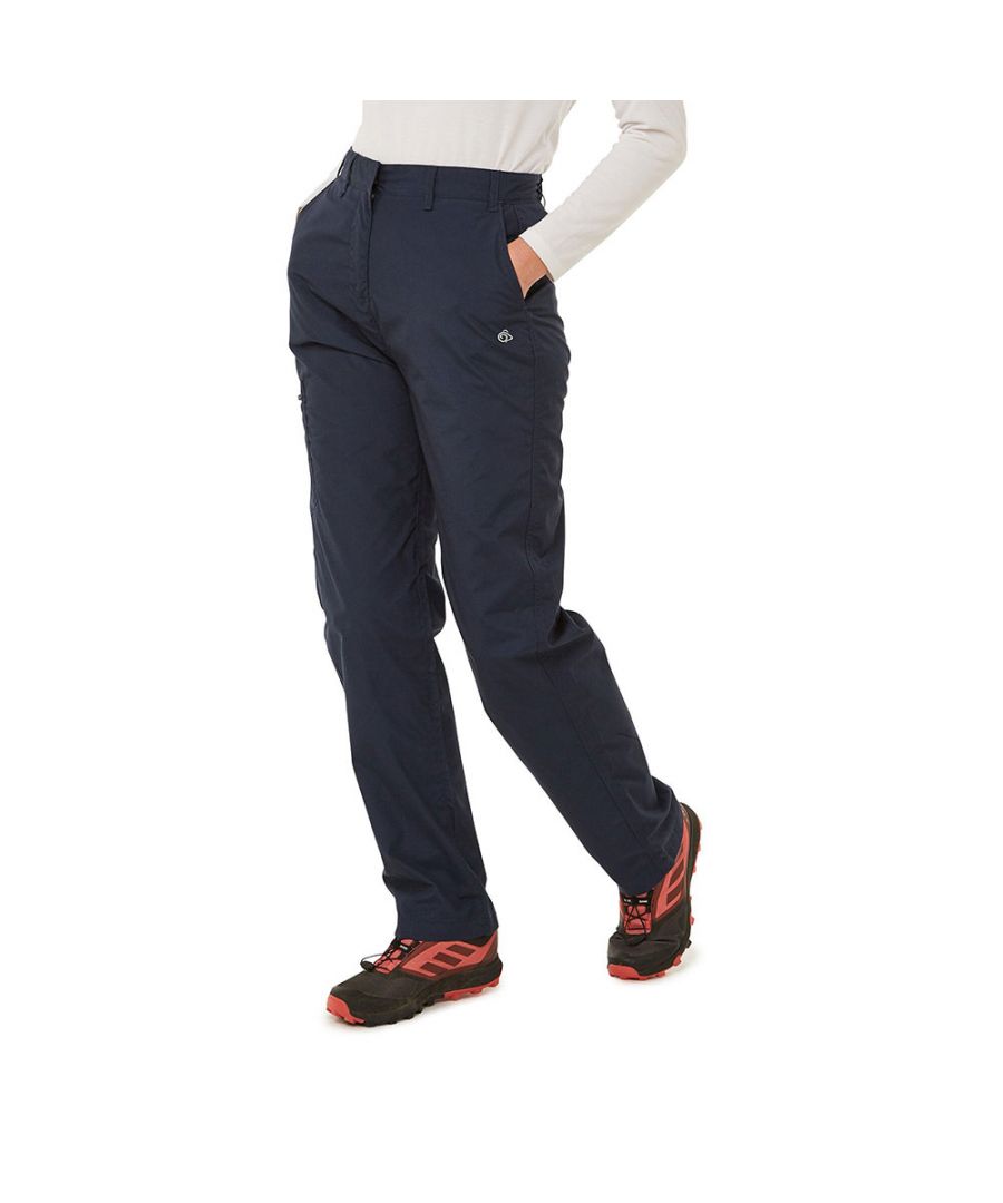 Craghoppers’ perennially popular go-anywhere trousers have become firm favourites with walkers and seasoned travellers the world over. These sun-protective peached polyester-cotton trousers incorporate an EcoShield splashproof finish plus insect bite-proof construction for fuss-free performance on the outdoor trail. Outstanding.