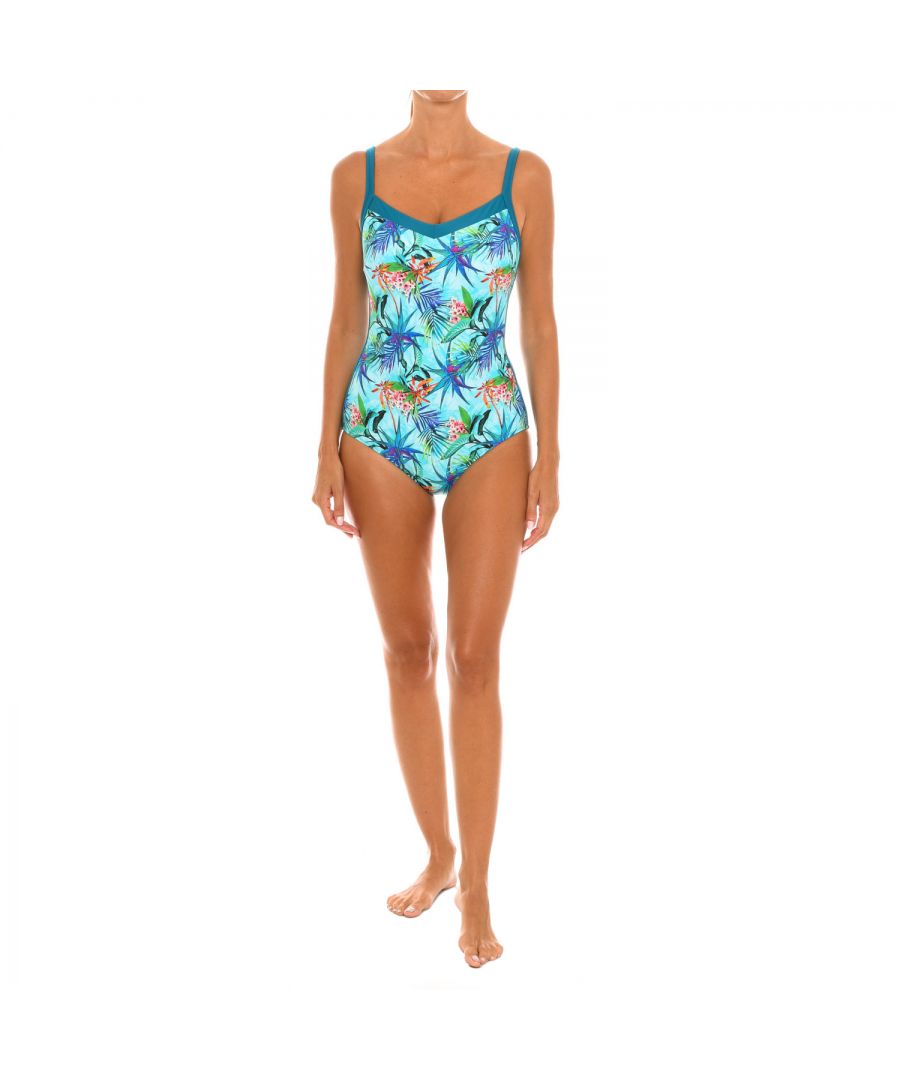 Teleno Womens V-neck swimsuit EB0915C women - Turquoise - Size 36C