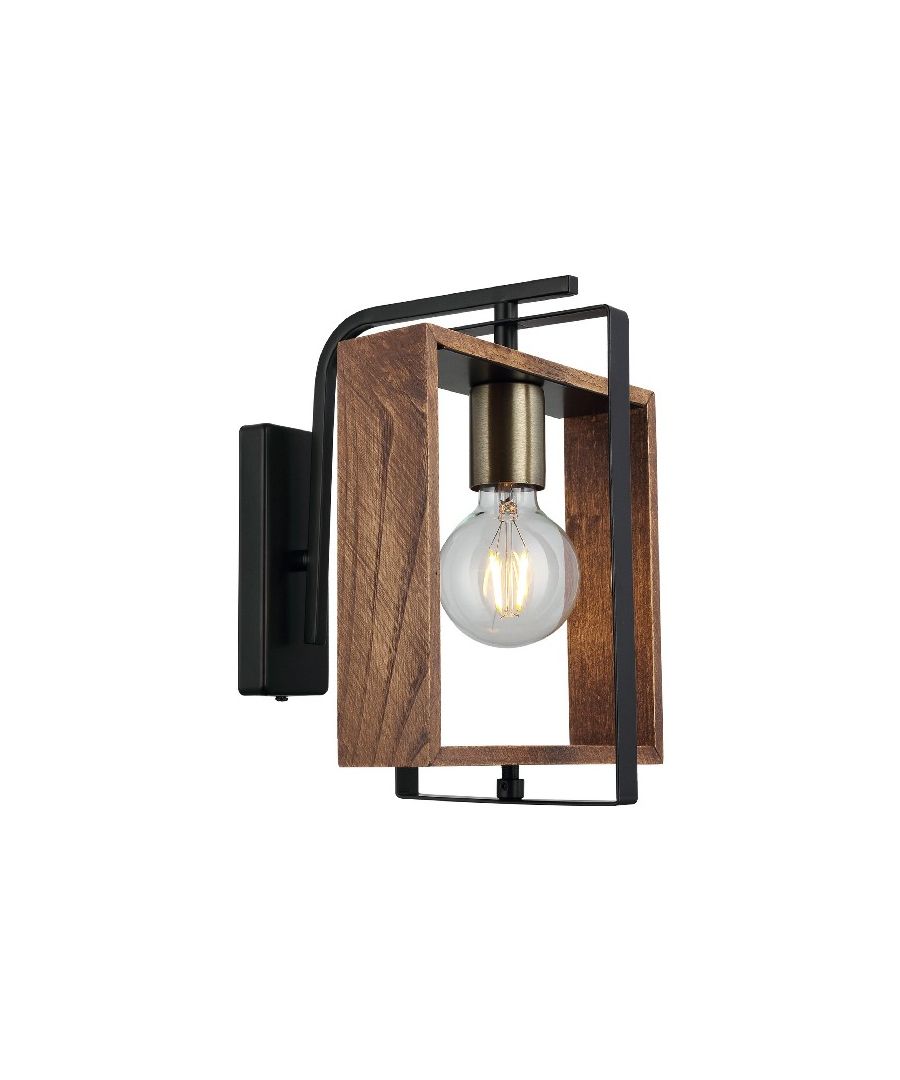 This wall lamp is the perfect solution to illuminate your home or office with style. Thanks to its design, it is ideal for use in both the living and sleeping areas. It is easy to clean and easy to assemble (mounting kit is included). Color: Gold, Black, Wood | Product Dimensions: W24xD22xH29 cm | Material: Metal, Wood | Power: 1 x E27, Max 40W | Product Weight: 0,99 Kg | Bulb: Not Included | Packaging Weight: 1,47 Kg | Number of Boxes: 1 | Packaging Dimensions: W31xD31xH11 cm.