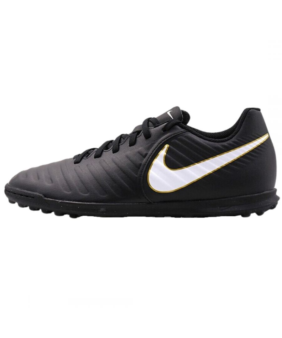 Nike Tempox Rio IV TF 897770 002 Black Shoes. Textile and Other Materials upper, Textile lining and Other Materials sole.. Style: 897770 002. Indoor Football Use. Lace Fasten. Branded Badge On Side And Front Of Shoe