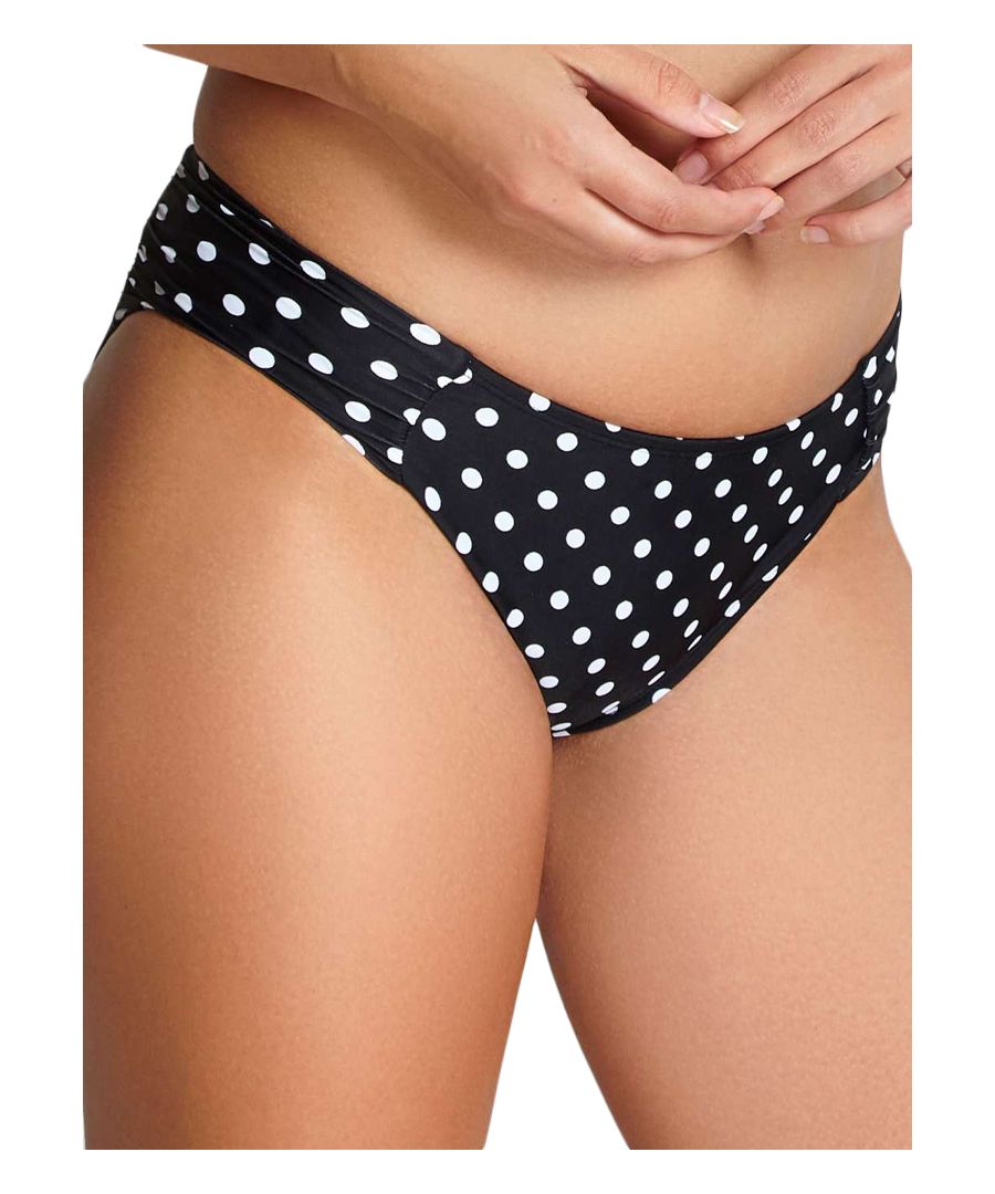 Panache Womens Anya Spot Gather Pant - Black - Size X-Small