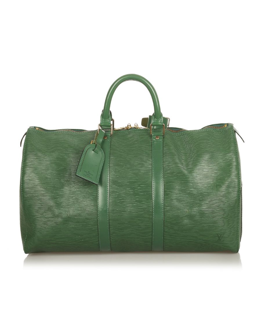 Image for Vintage Louis Vuitton Epi Keepall 45 Green