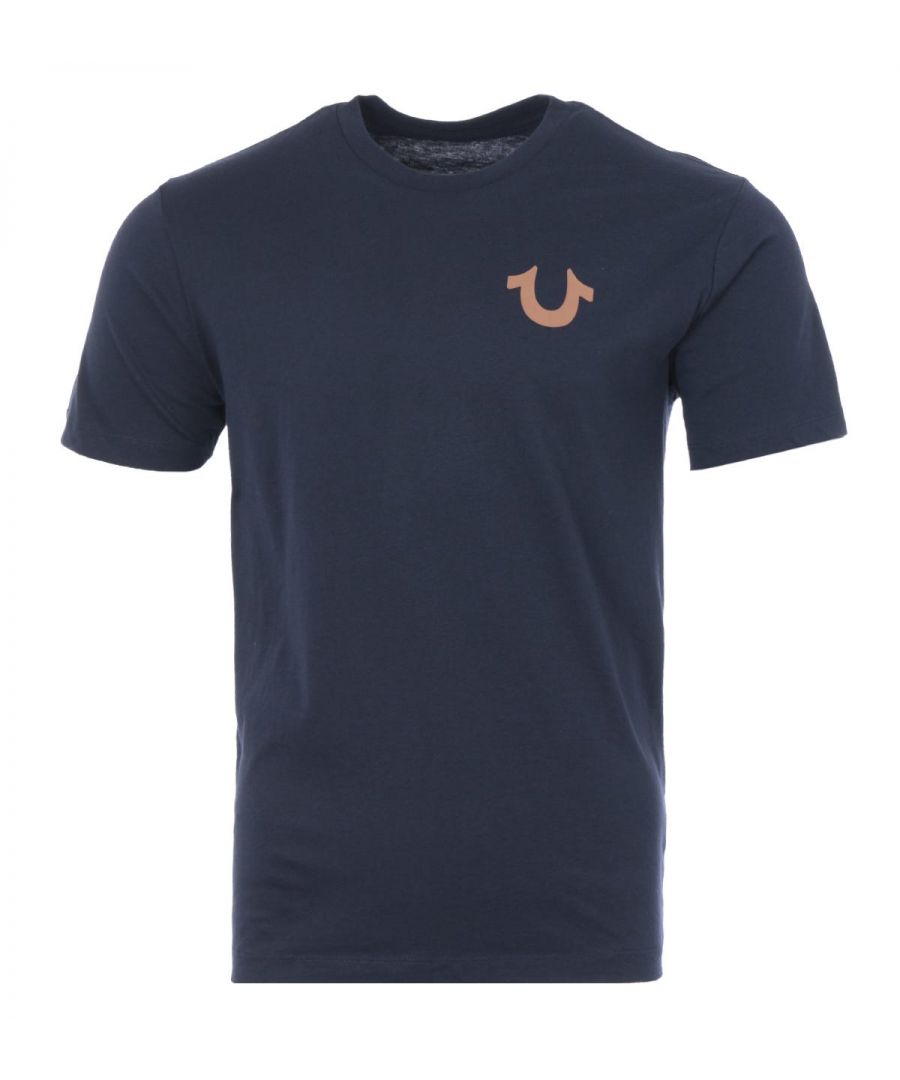 Image for True Religion Buddha Logo Back Print T-Shirt - Navy
