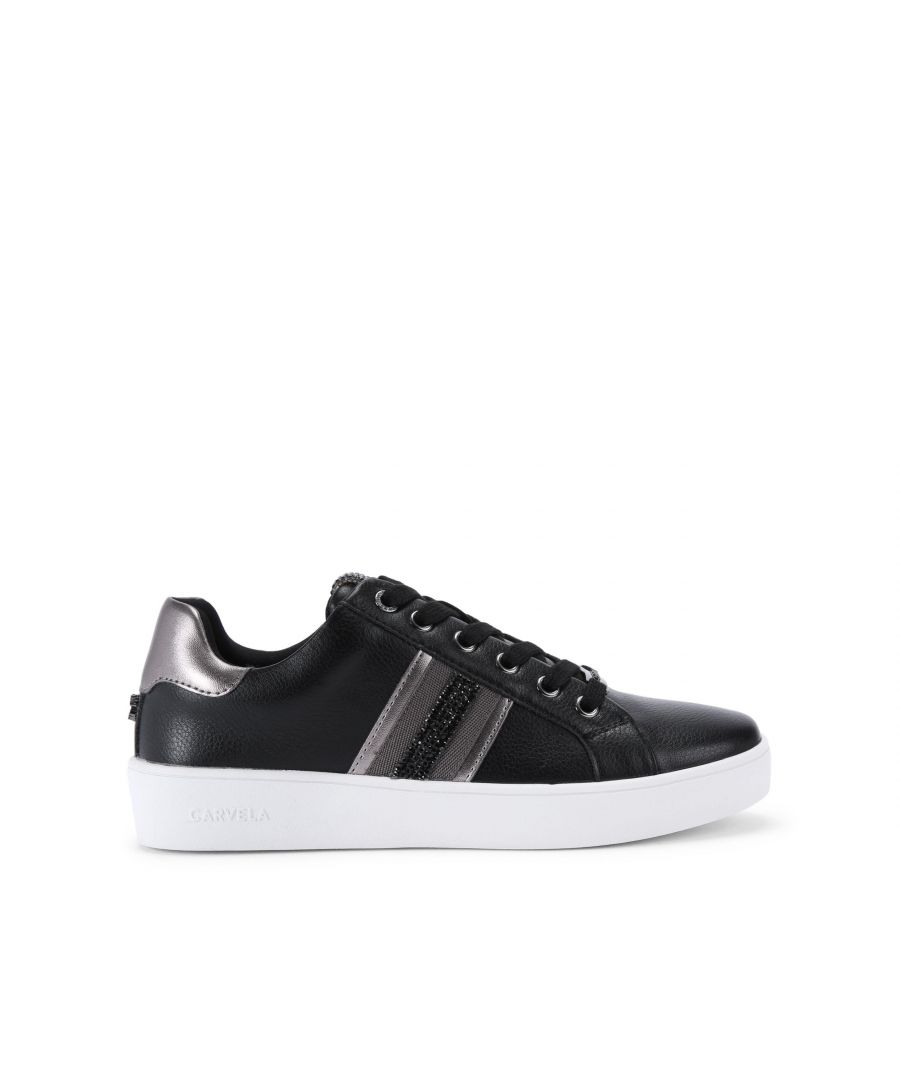 Carvela Womens Rapid Sneakers - Black - Size UK 3