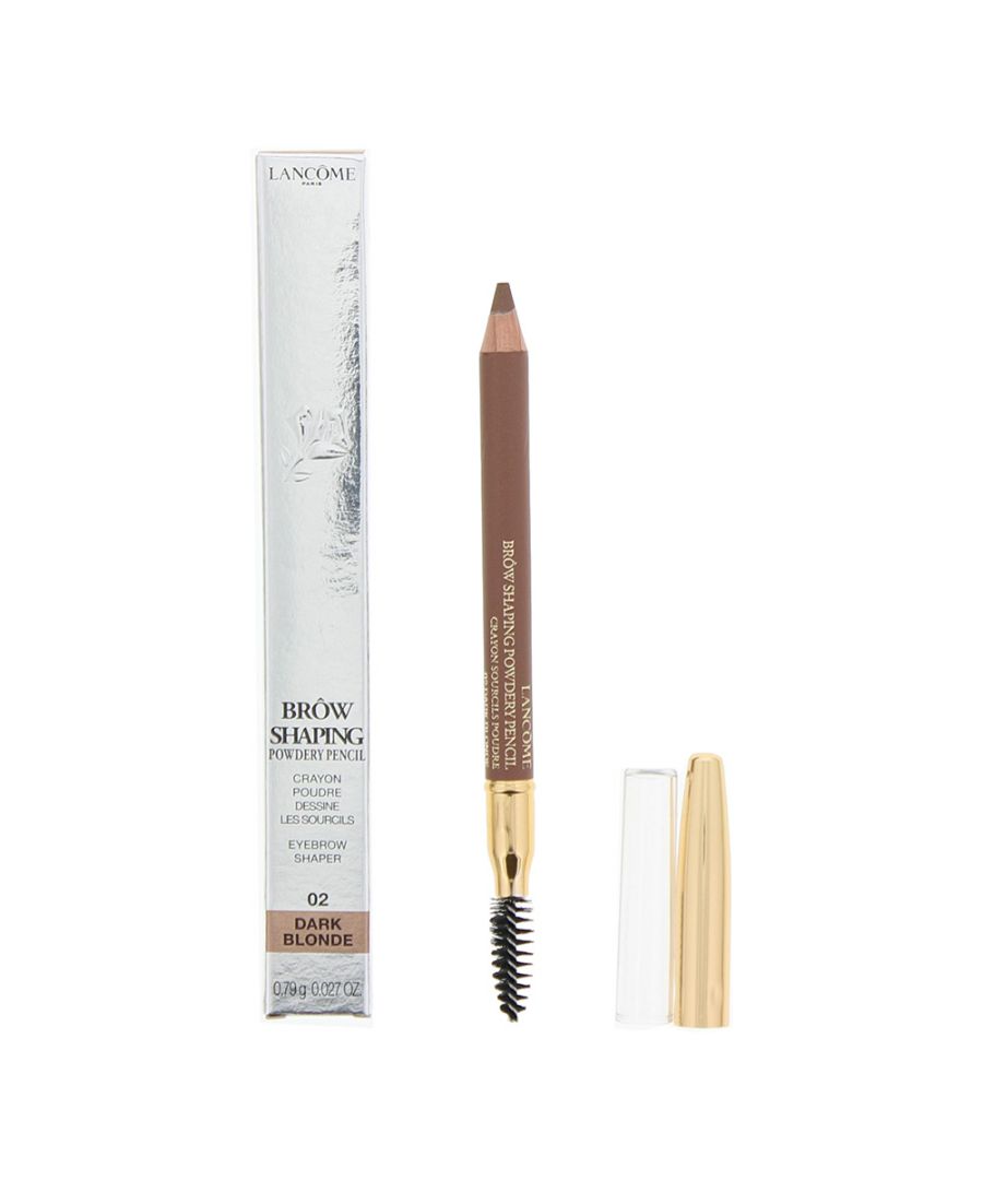 This dual-ended pencil features a soft, powdery pencil to fill in gaps in sparse brows, and a spoolie brush for effortless blending and grooming.