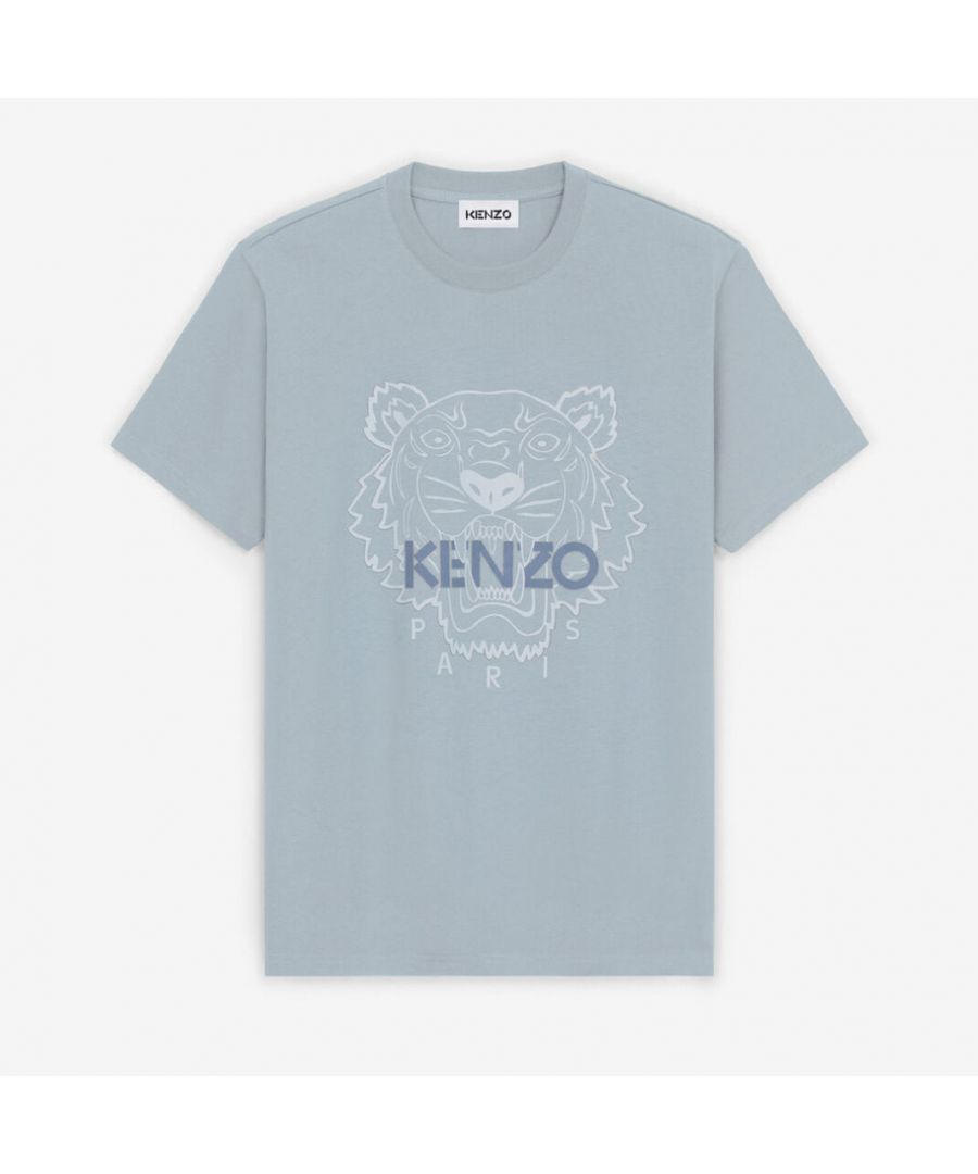 Image for Kenzo Tiger Print T-Shirt Glacier