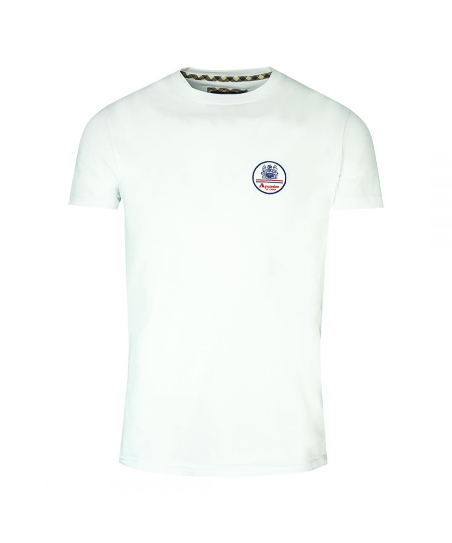 Aquascutum Patch Logo White T-Shirt
