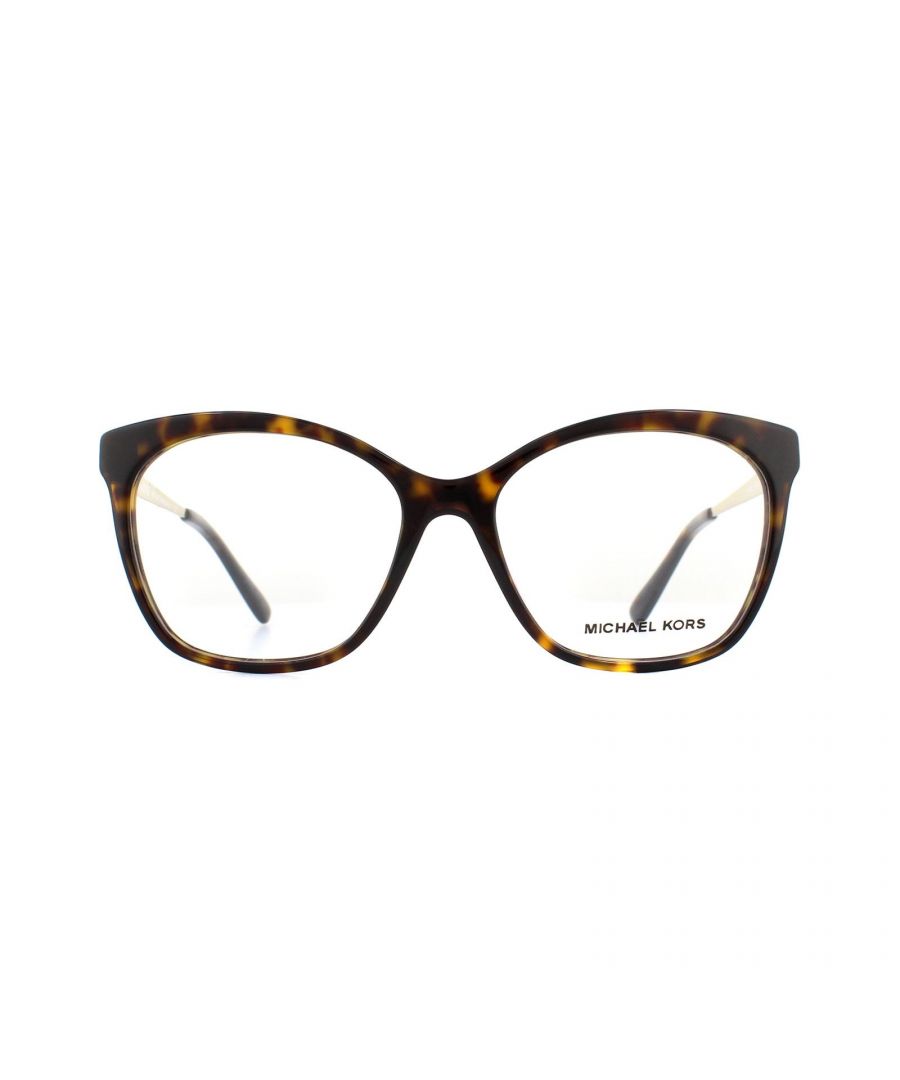 Michael Kors Square Womens Dark Tortoise Glasses - Brown - One Size