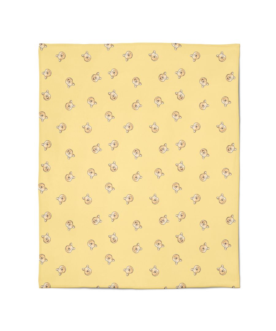 Let our high quality muslin assure you that you’re doing the best thing for your baby’s comfort. Superior breathability, natural give, softness and durability, this 100% cotton Muslin blanket is reversible which features a rotary print of Pooh's face overall on Yellow on one side and yellow and white stripped on the other side . Baby essentials which last a lifetime and provide happiness throughout generations! Breathable and soft muslin cozy fabric helps prevent overheating and is gentle against baby’s sensitive skin. Our large 100 x 150 cm blanket provides you and your little bundle of joy with enough space without having to fear that they will outgrow the blanket too soon\n\n This is an official Disney Winnie the Pooh merchandise, you can now pair it up with matching Duvet cover set, hooded towels, Fitted cot sheets and sleeping bags from the same collection.\nThis collection is verified by OEKO-TEX® and independently tested for harmful substances. It stands for customer confidence and high product safety. All our Cotton products are COGTS certified.