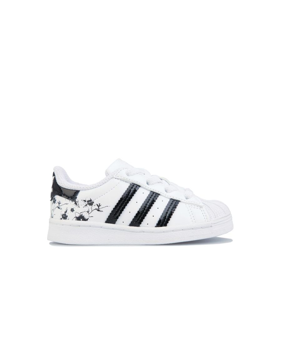 Image for Girl's adidas Originals Infant Superstar Trainers in White Black