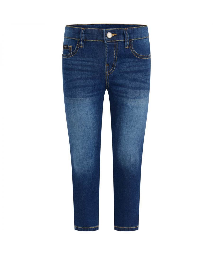 Mayoral Boys Blue Denim Regular Fit Jeans - Size 9Y