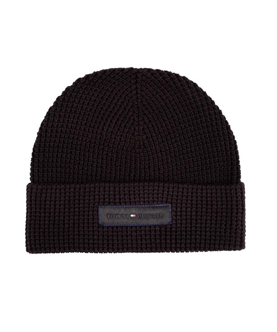 Keep The Cold Wind Off Your Ears With This Soft And Warm Tommy Hilfiger Logo Beanie Hat. Featuring A One Size Fits All Design In Black, With A Signature Branding And A Turn Up Cuff, Which Helps Keep You Feeling Warm And Looking Cool On Those Long Walks Through Town.