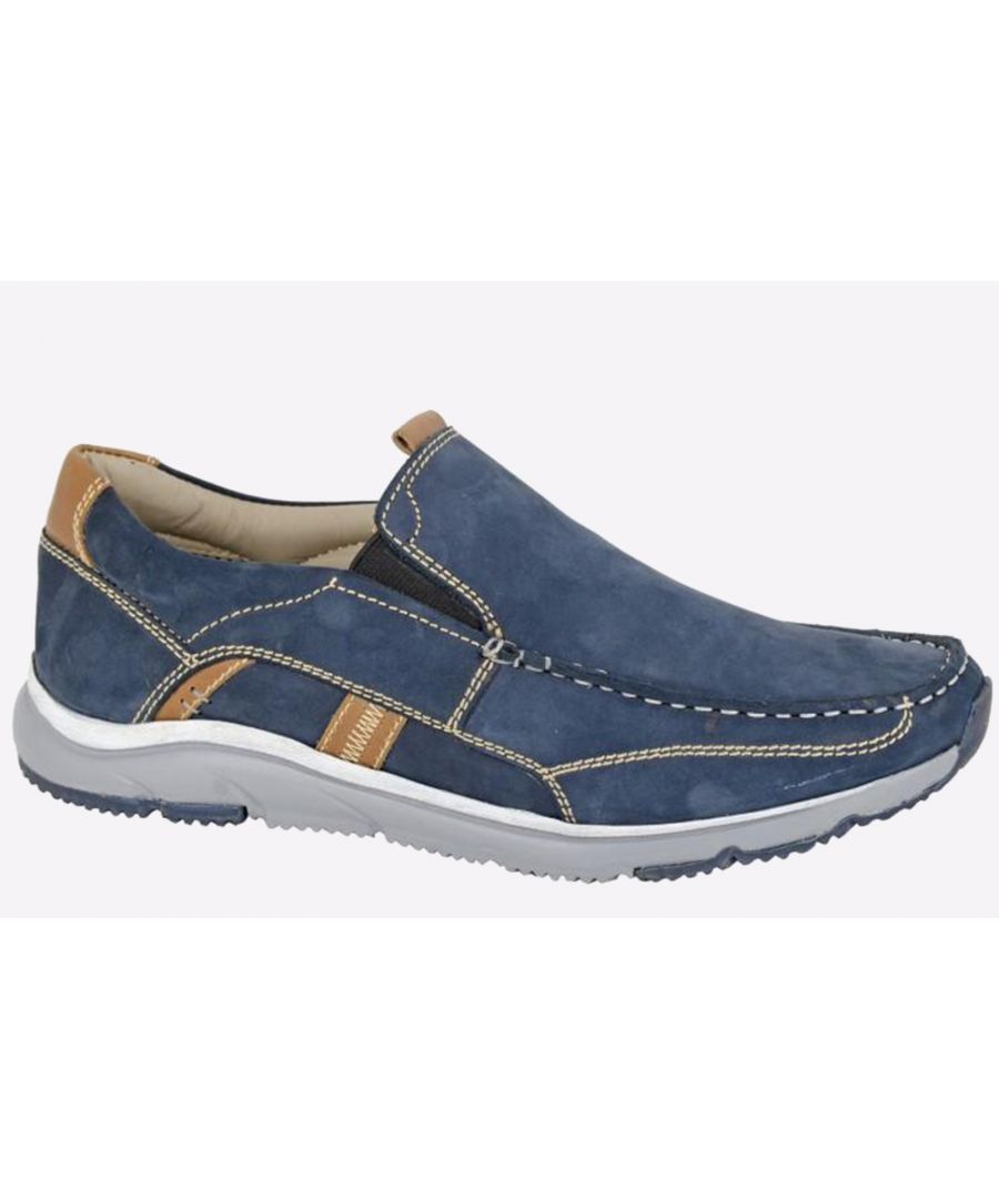 Roamers Danforth Shoes Mens - Navy - Size UK 10