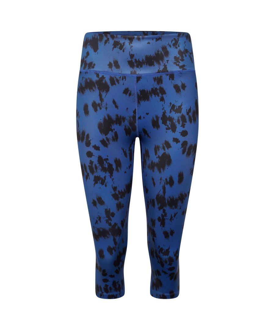 Image for Dare 2B Womens/Ladies The Laura Whitmore Edit - Influential Tie Dye Recycled 3/4 Leggings (Space Blue)