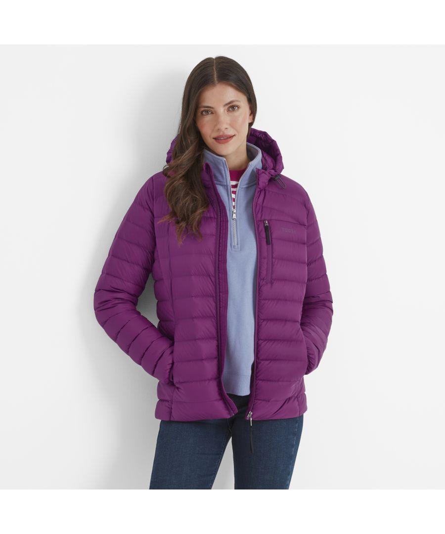 TOG24 North RDS Womens Hooded Jacket Purple Berry Polyamide - Size 12 UK - Secret Sales