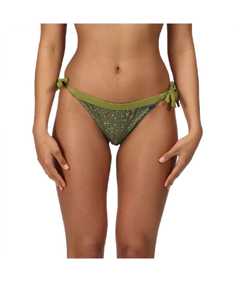 Regatta Womens/Ladies Flavia Abstract Bikini Bottoms (Green Fields) - Size 14 UK