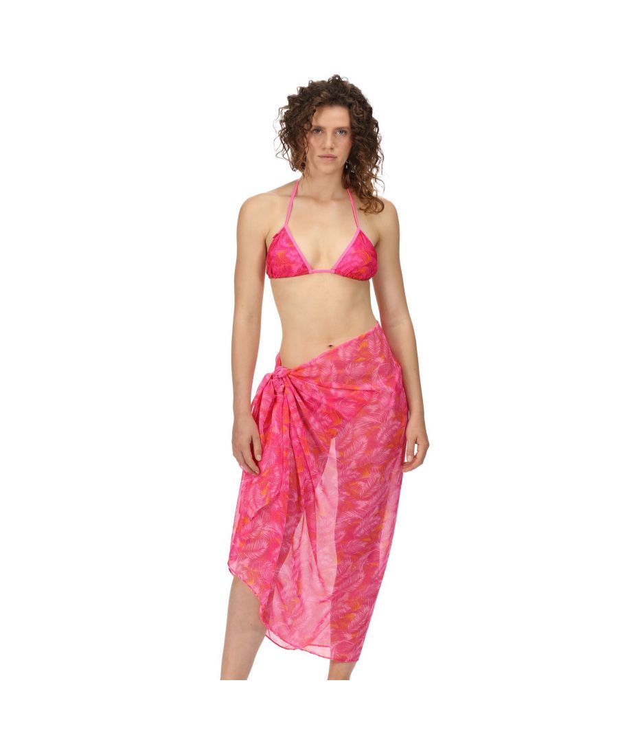 Image for Regatta Womens/Ladies Shalya Palm Print Sarong (Pink Fushion)