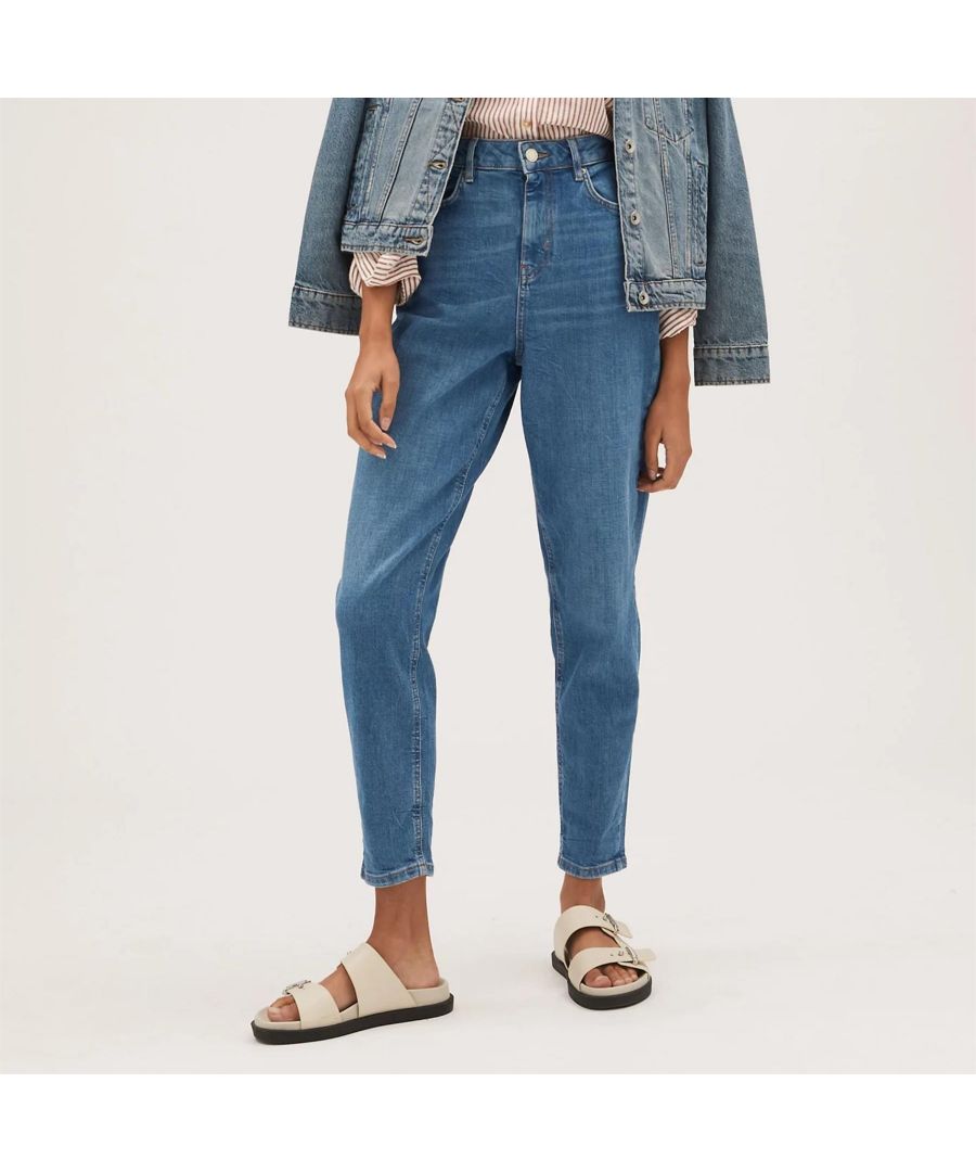 Image for M&S Womens The Mom Jeans Blue
